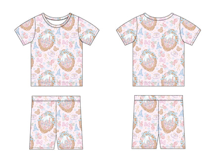 When You Wish - Biker Short Set Blush Lotus