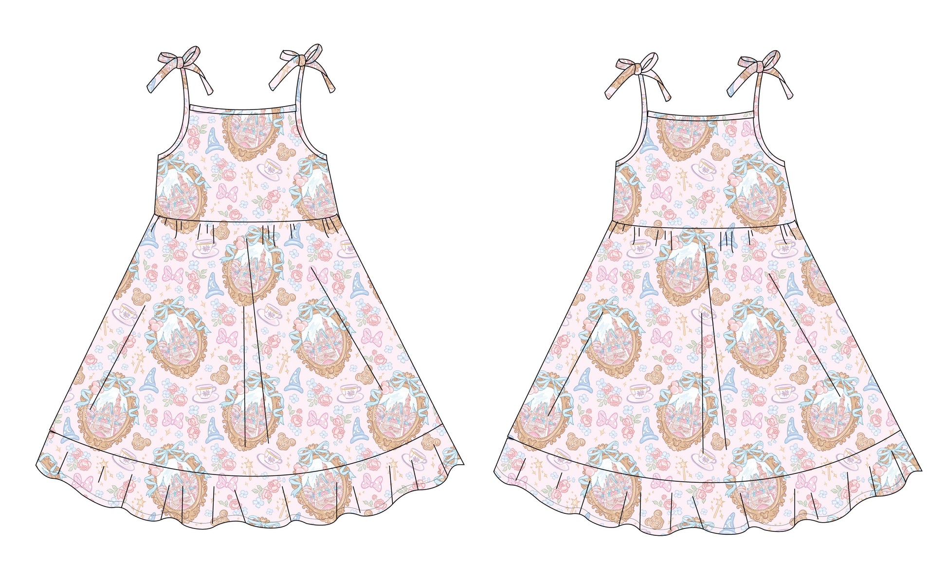 When You Wish - Twirl Dress Blush Lotus