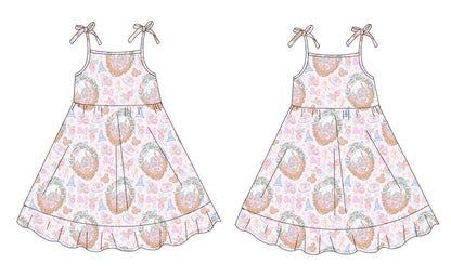 When You Wish - Twirl Dress Blush Lotus