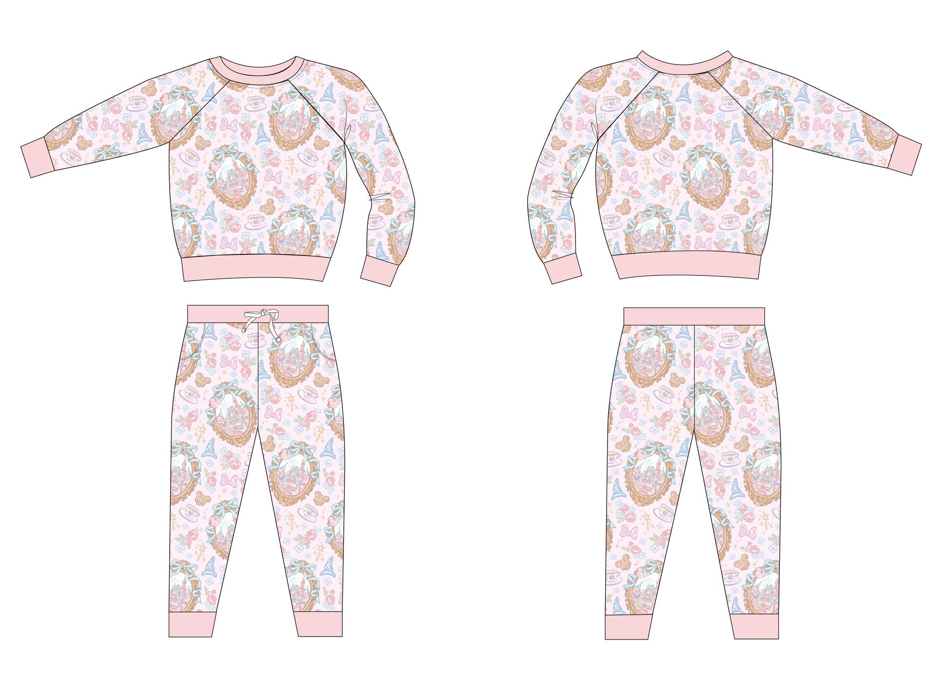When You Wish - Bamboo Terry Set Blush Lotus