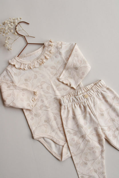 Willow Floral Ruffle Set Honey and Hive