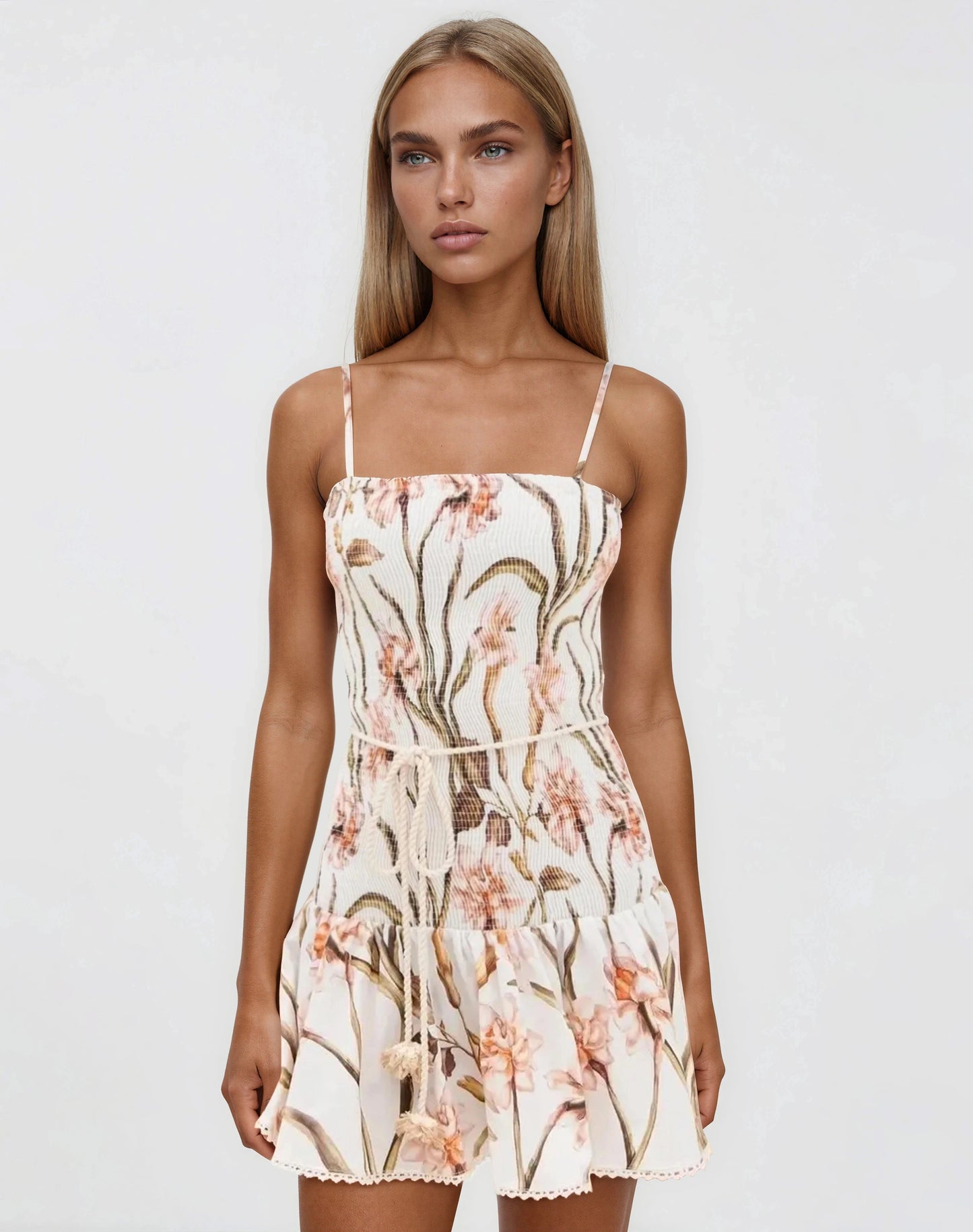 Botanic Retro Mini Dress – Off White XO, Tina