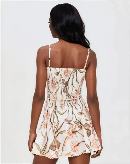 Botanic Retro Mini Dress – Off White XO, Tina