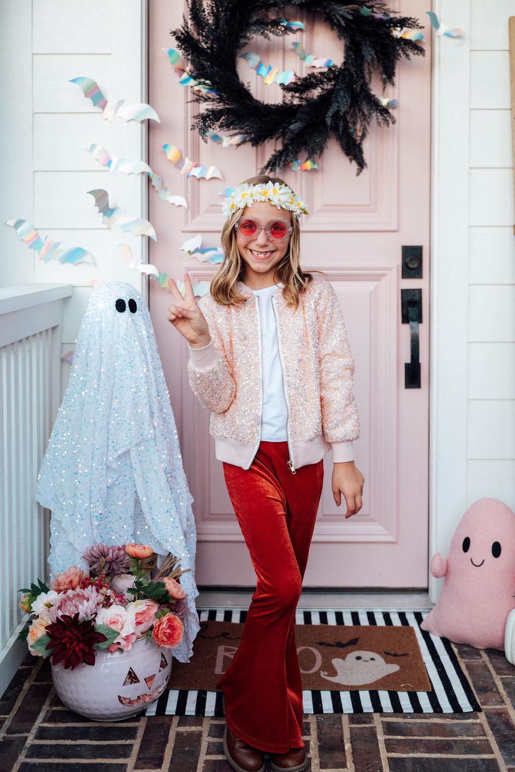 Peach Sequin Jacket Mila & Rose ®