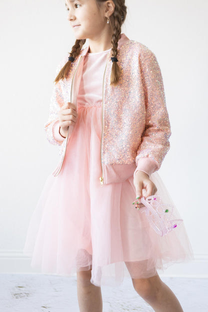Peach Sequin Jacket Mila & Rose ®
