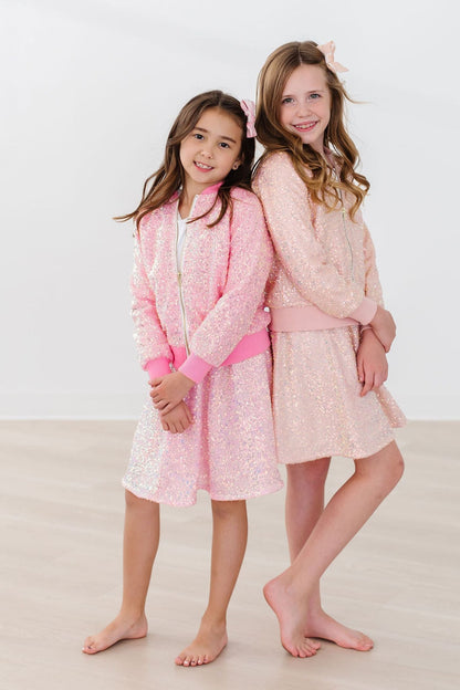Peach Sequin Jacket Mila & Rose ®