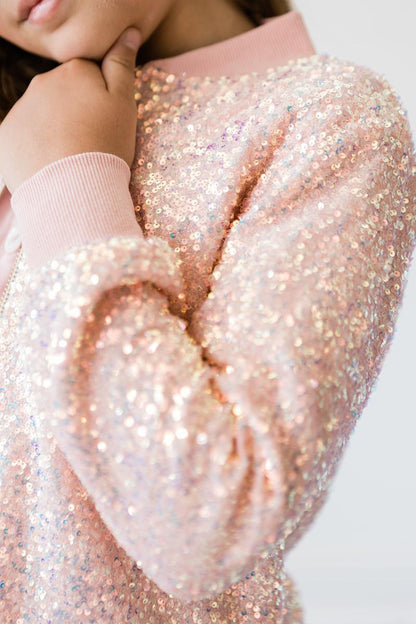 Peach Sequin Jacket Mila & Rose ®