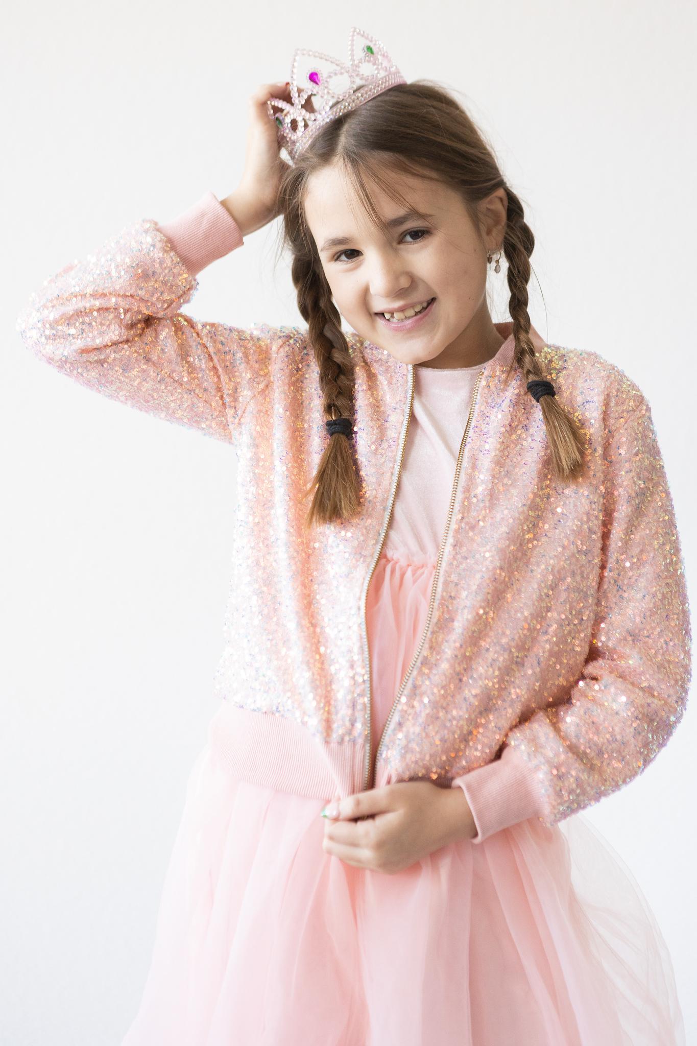 Peach Sequin Jacket Mila & Rose ®