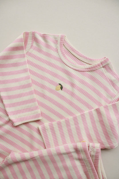 Pink Lemon Striped Honey and Hive
