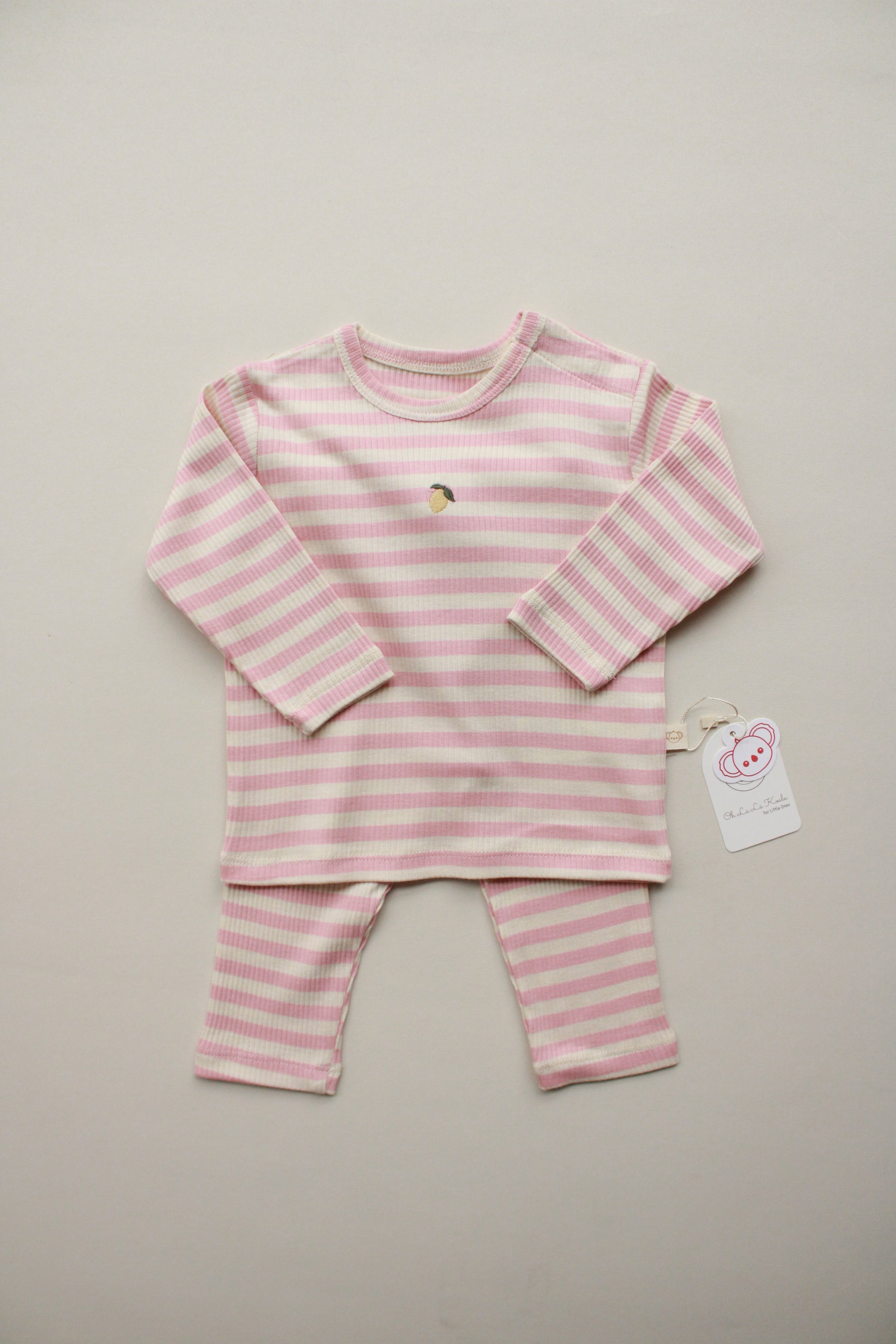 Pink Lemon Striped Honey and Hive