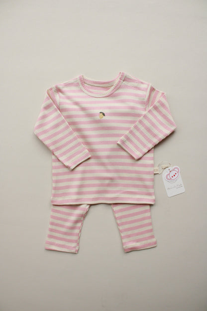 Pink Lemon Striped Honey and Hive