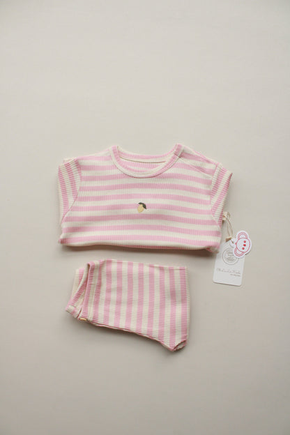 Pink Lemon Striped Honey and Hive
