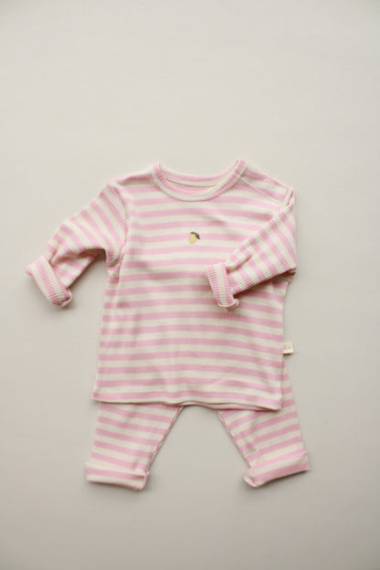 Pink Lemon Striped Honey and Hive