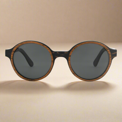 Pepe – Iconic Round Wood Sunglasses JOPLINS® | Premium Sustainable Sunglasses