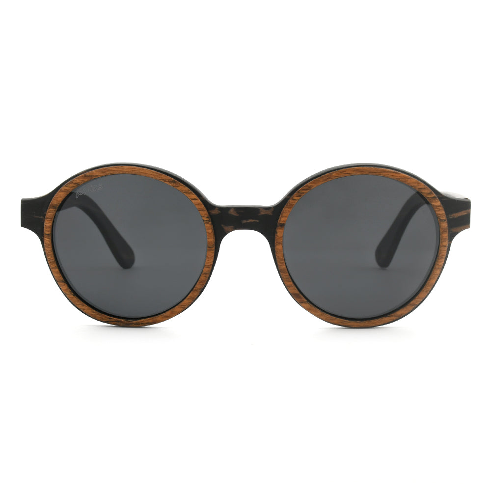 Pepe – Iconic Round Wood Sunglasses JOPLINS® | Premium Sustainable Sunglasses