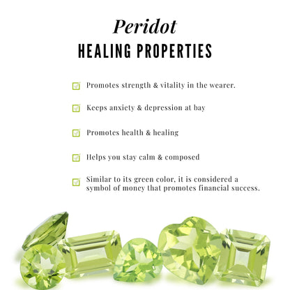 Bezel Set 1.2 Carat Peridot Engagement Ring for Women