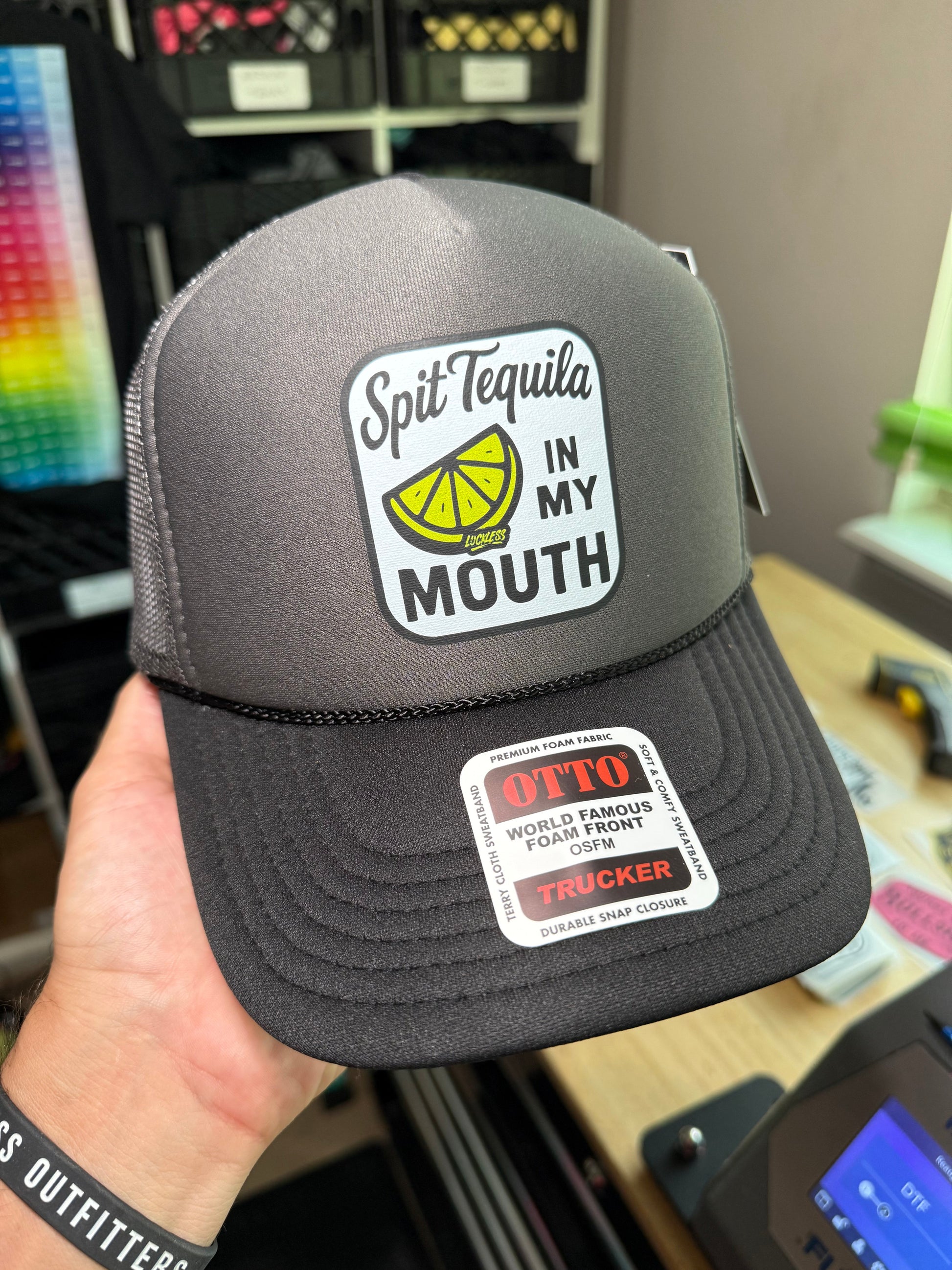 Spit Tequila in My Mouth Trucker Hat Luckless Outfitters