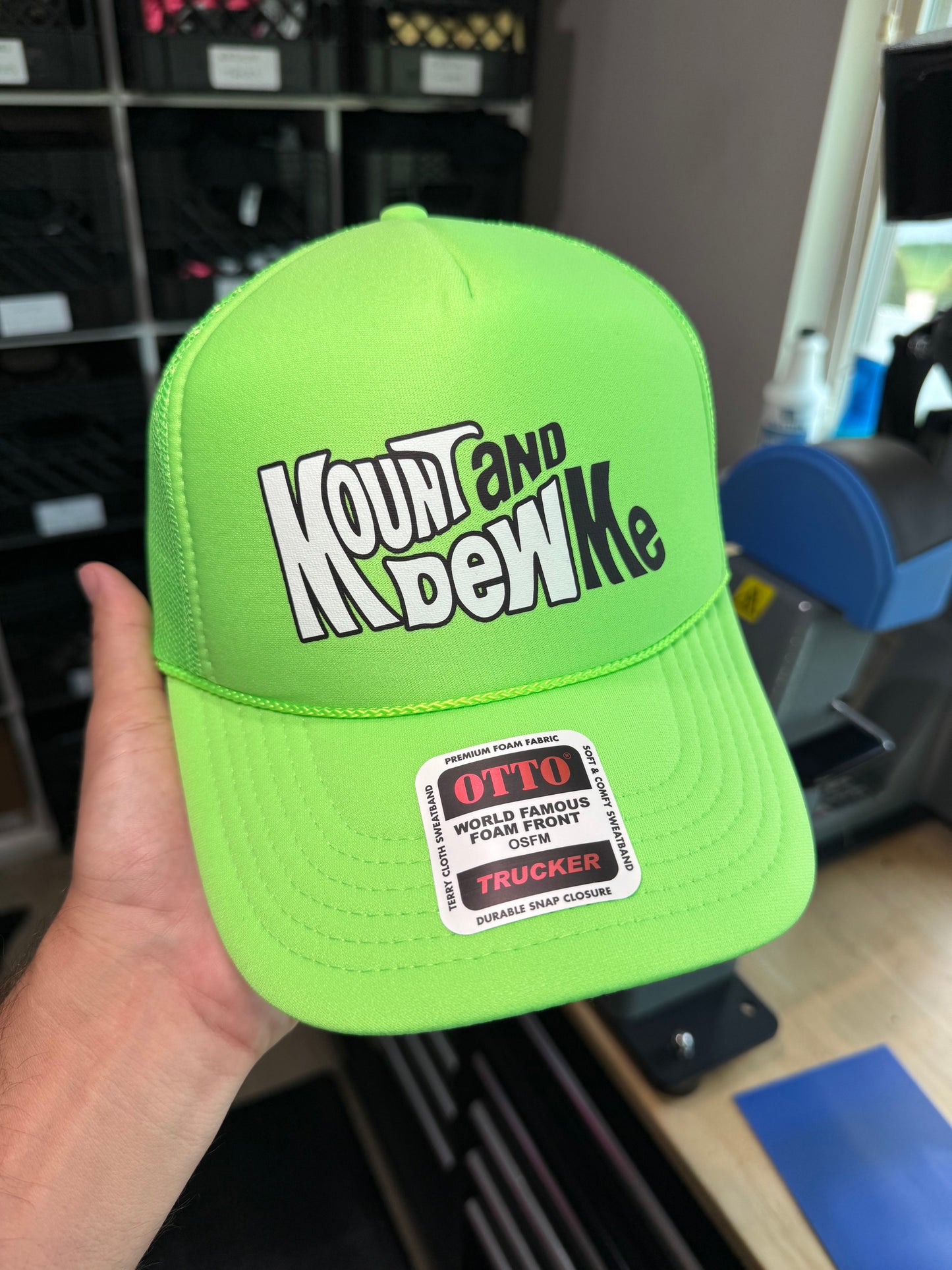 Mount and Dew Me Trucker Hat Luckless Outfitters