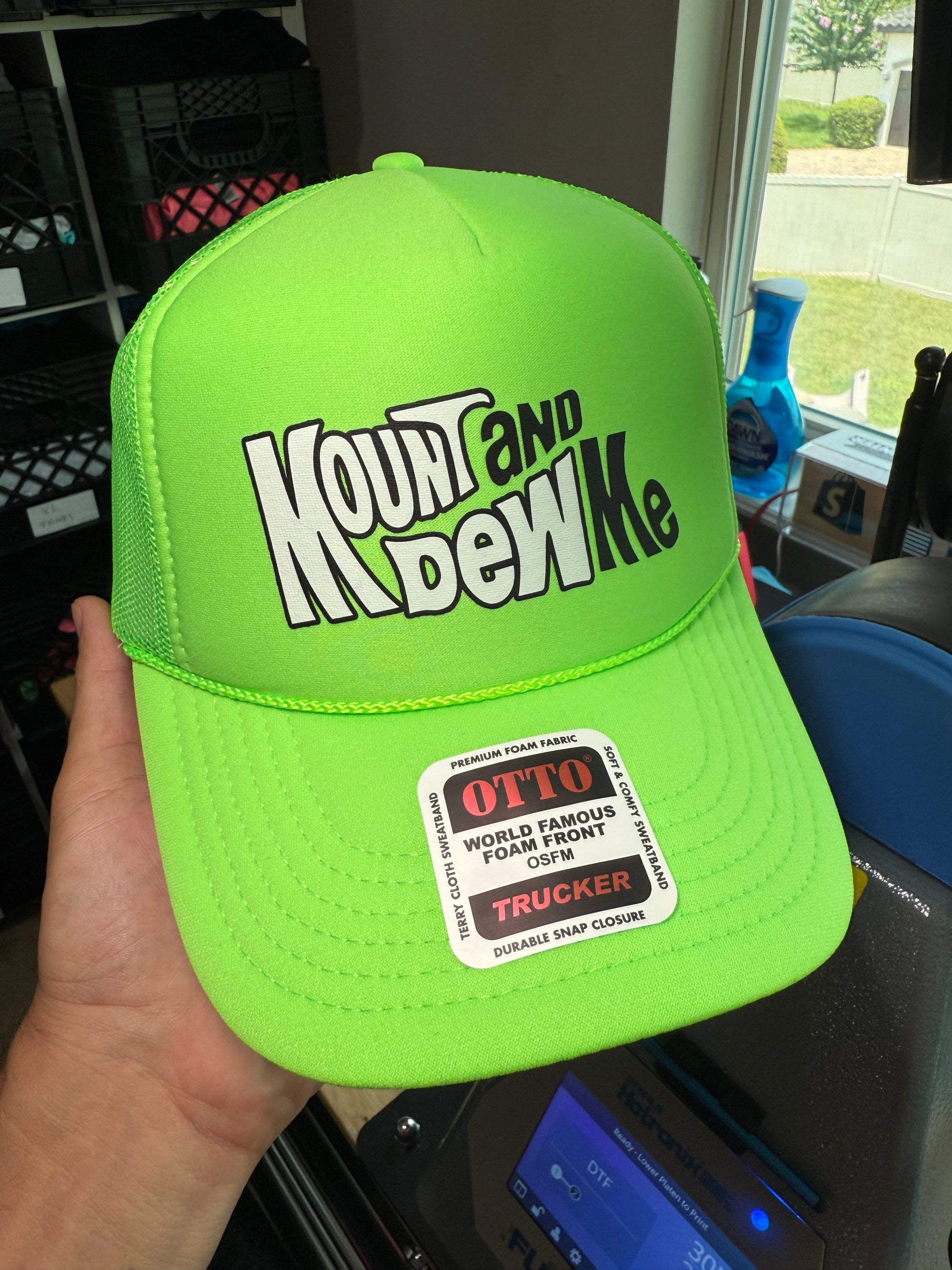 Mount and Dew Me Trucker Hat Luckless Outfitters