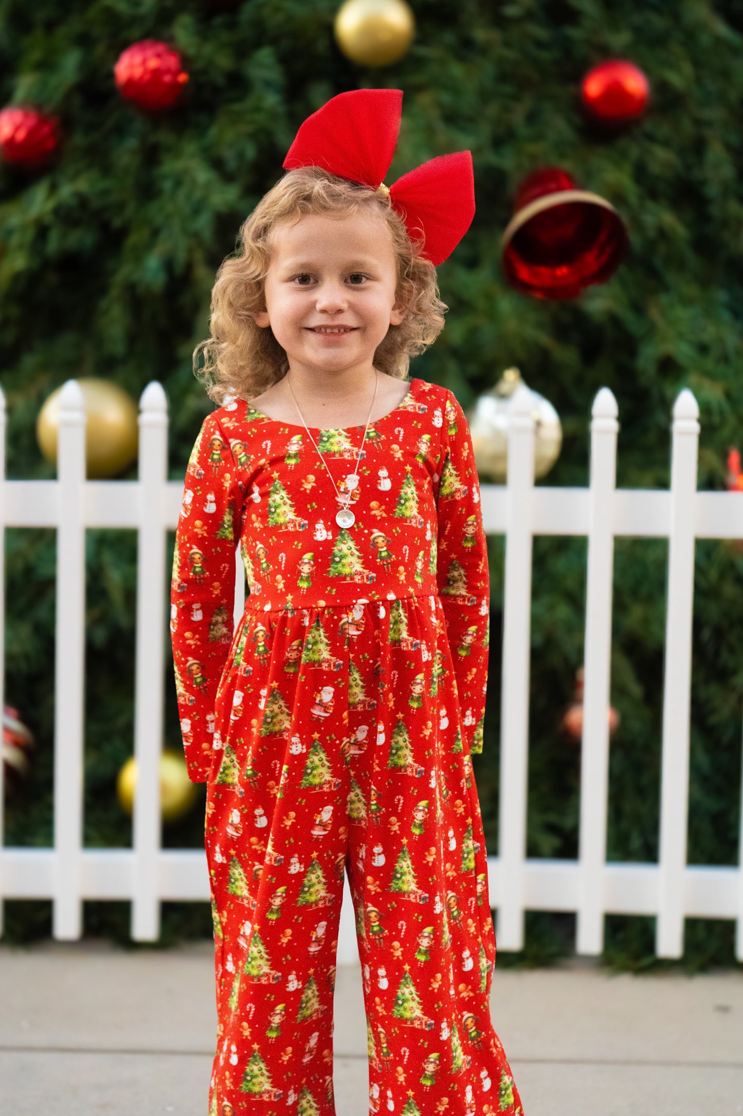 Caroline Leggy Romper - Santas Workshop Always In Bloom Clothing Co