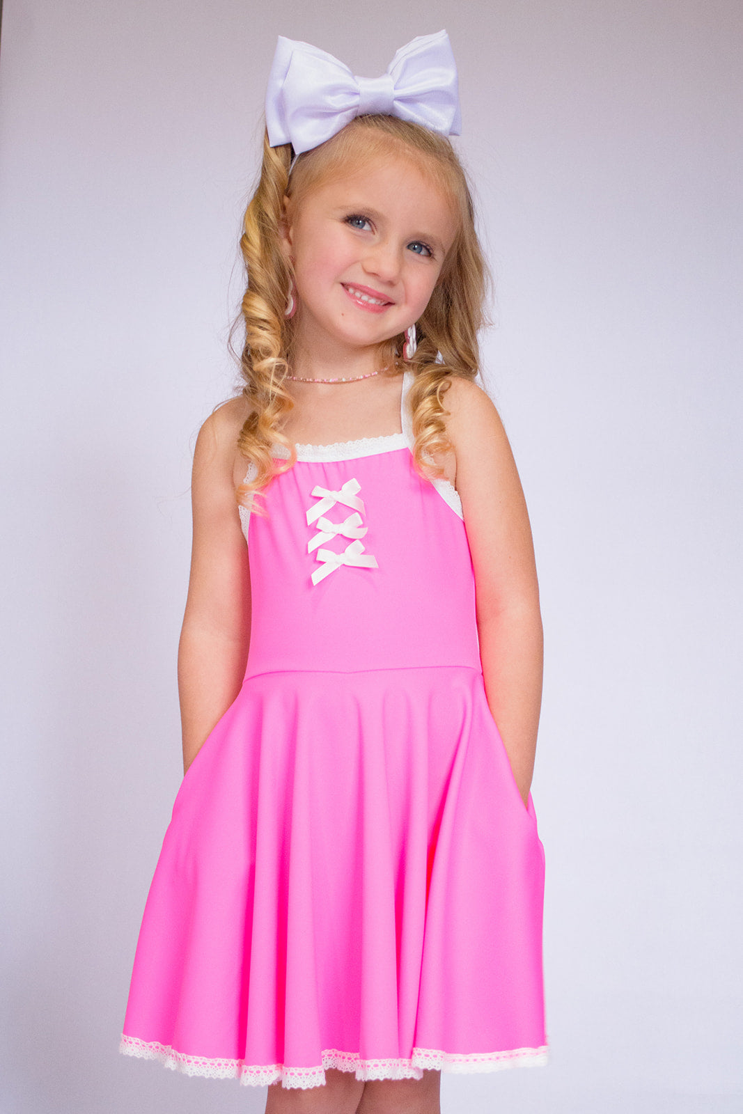 Molly Athleisure Dress - Barbie Pink Always In Bloom Clothing Co