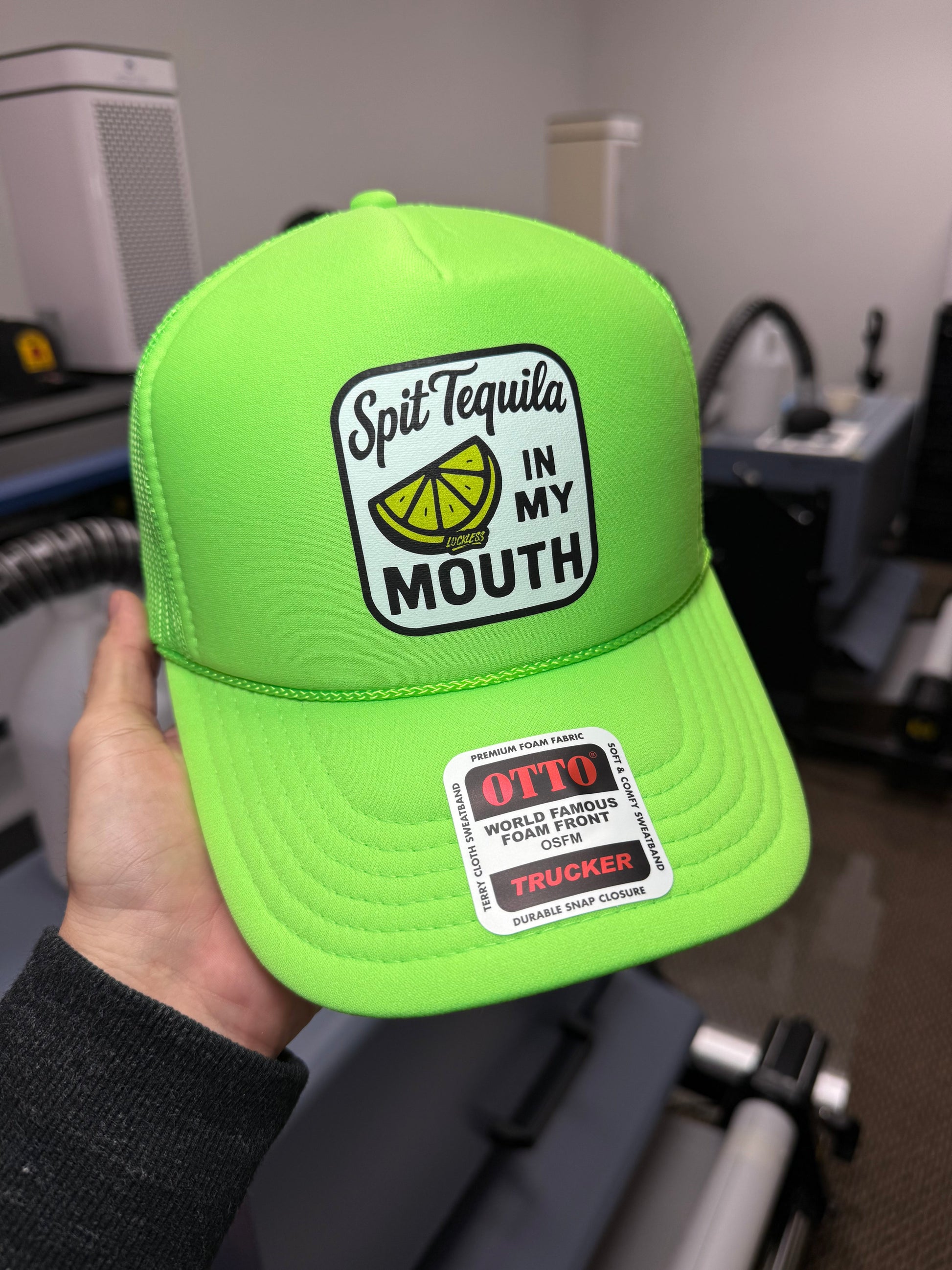 Spit Tequila in My Mouth Trucker Hat Luckless Outfitters