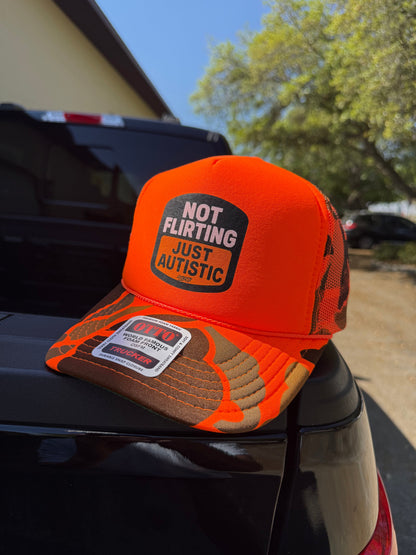 Not Flirting Trucker Hat Luckless Outfitters
