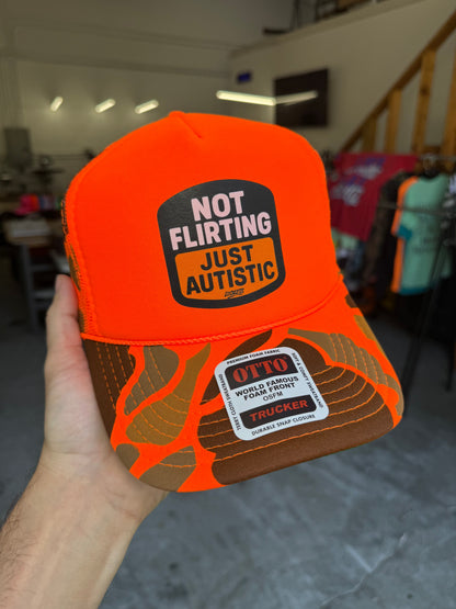 Not Flirting Trucker Hat Luckless Outfitters