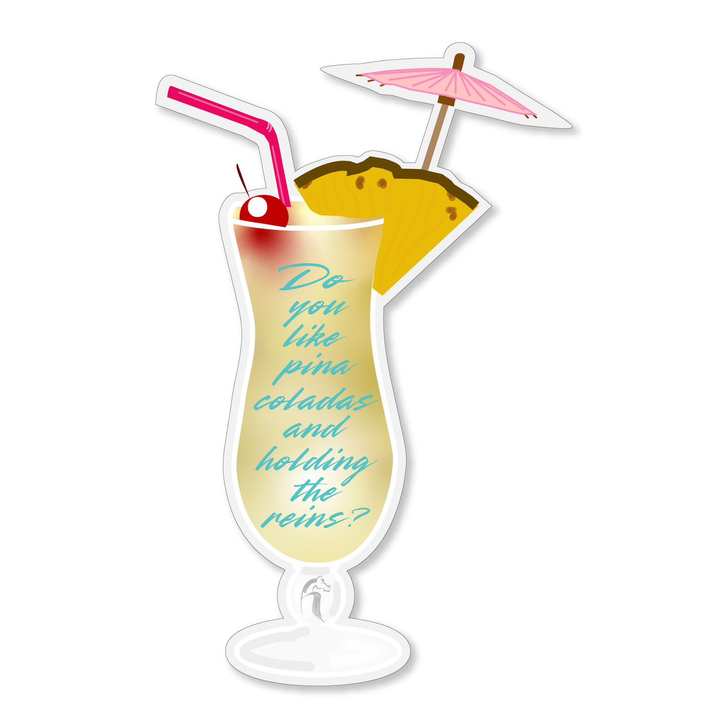 Pina Colada Sticker Horseplay Apparel