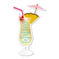 Pina Colada Sticker Horseplay Apparel