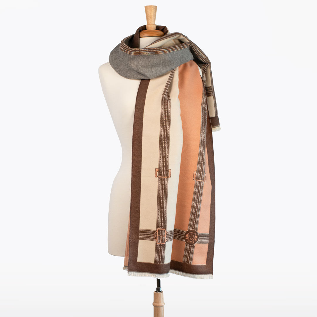 Cavelleti -  Equestrian Motif Luxe Shawl Urban-Equestrian