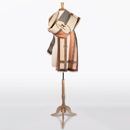 Cavelleti -  Equestrian Motif Luxe Shawl Urban-Equestrian