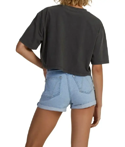Playing Gracie Darling S01 Mina Grey Rvca Crop Tee WorthVee