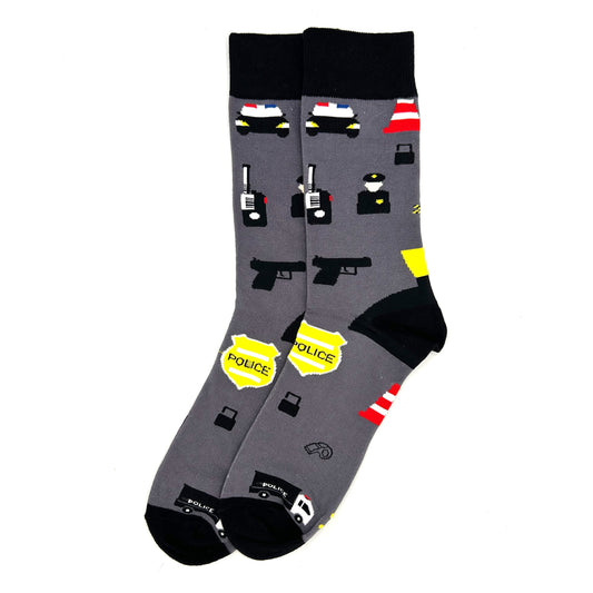 Law Enforcement Novelty Socks Shield Republic