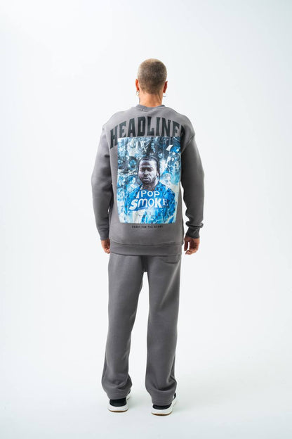 Pop Smoke "Headliner" Graphic Unisex Oversized Sweatshirt Withinblack