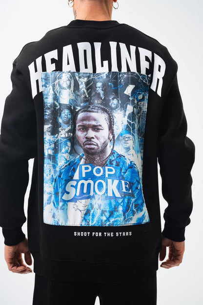 Pop Smoke "Headliner" Graphic Unisex Oversized Sweatshirt Withinblack