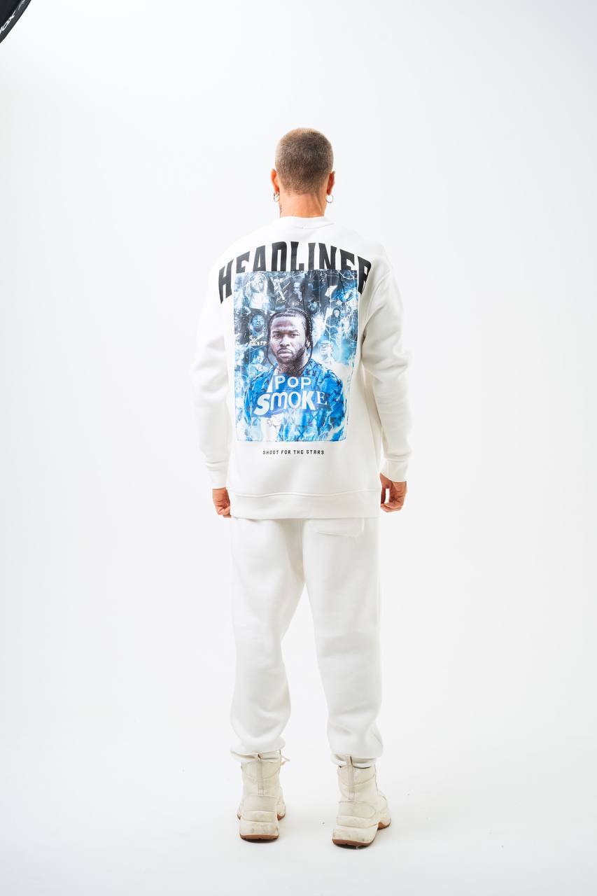 Pop Smoke "Headliner" Graphic Unisex Oversized Sweatshirt Withinblack