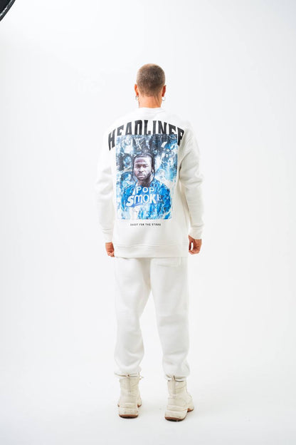 Pop Smoke "Headliner" Graphic Unisex Oversized Sweatshirt Withinblack