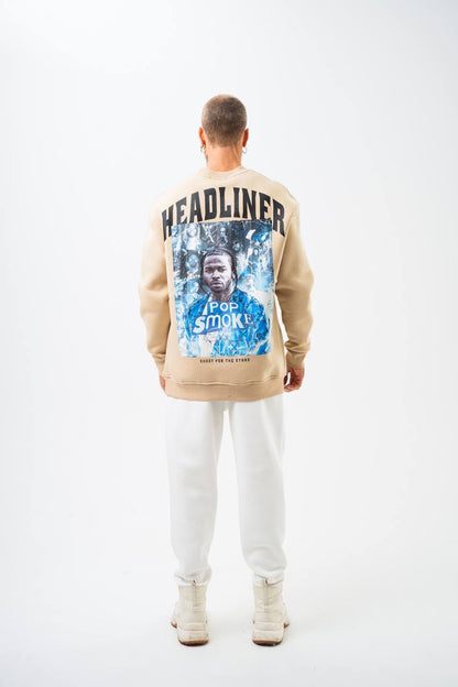 Pop Smoke "Headliner" Graphic Unisex Oversized Sweatshirt Withinblack