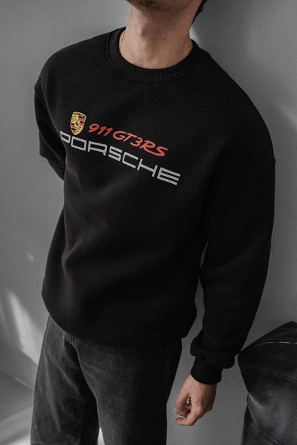 Porsche Printed Oversized Sweatshirt Withinblack