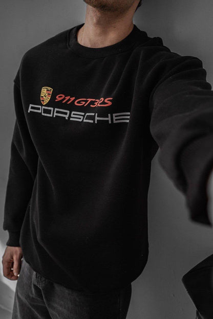 Porsche Printed Oversized Sweatshirt Withinblack