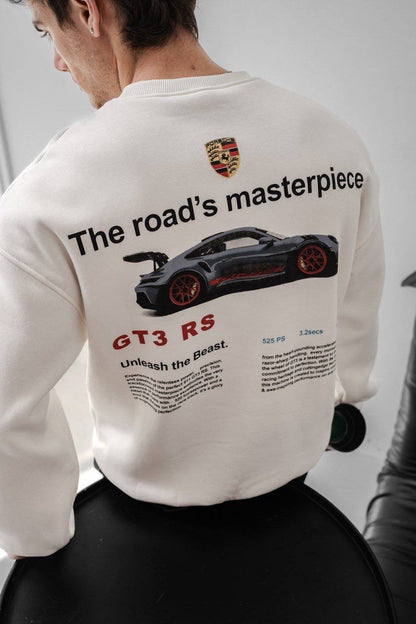 Porsche Printed Oversized Sweatshirt Withinblack