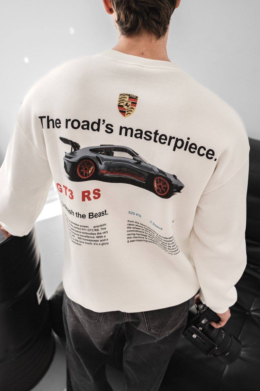 Porsche Printed Oversized Sweatshirt Withinblack