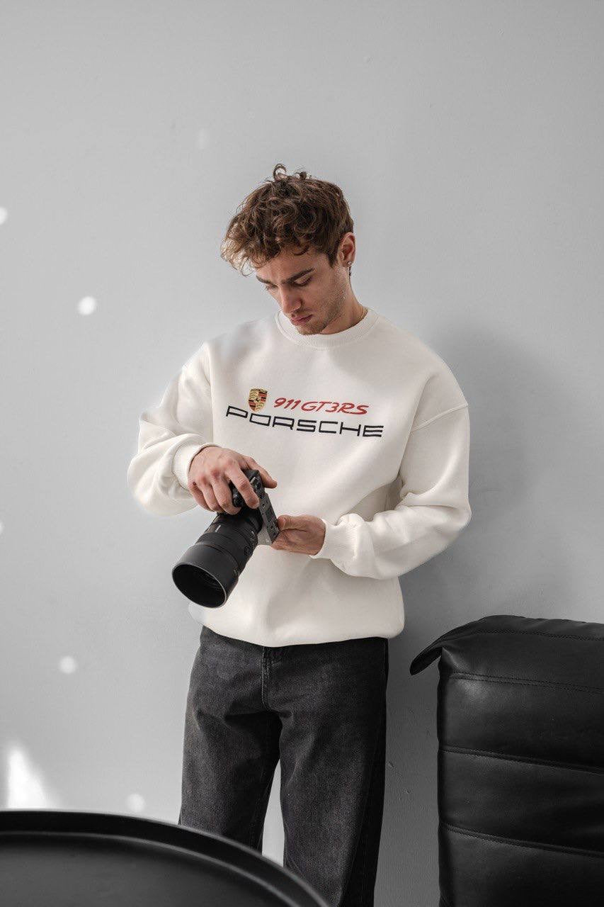 Porsche Printed Oversized Sweatshirt Withinblack