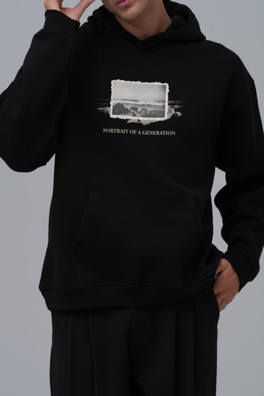 "Portrait of a Generation" Collage Hoodie Withinblack