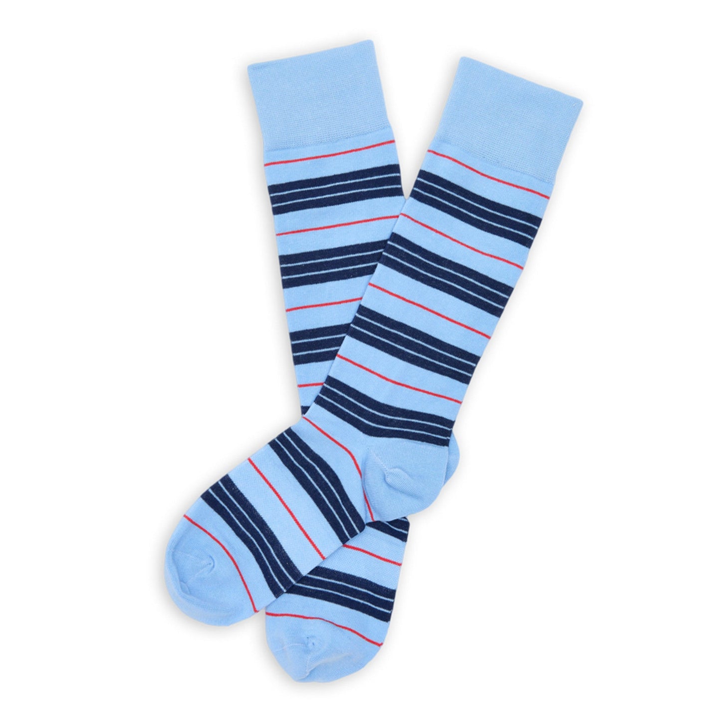 Powder Triple Stripe Dress Socks DeadSoxy