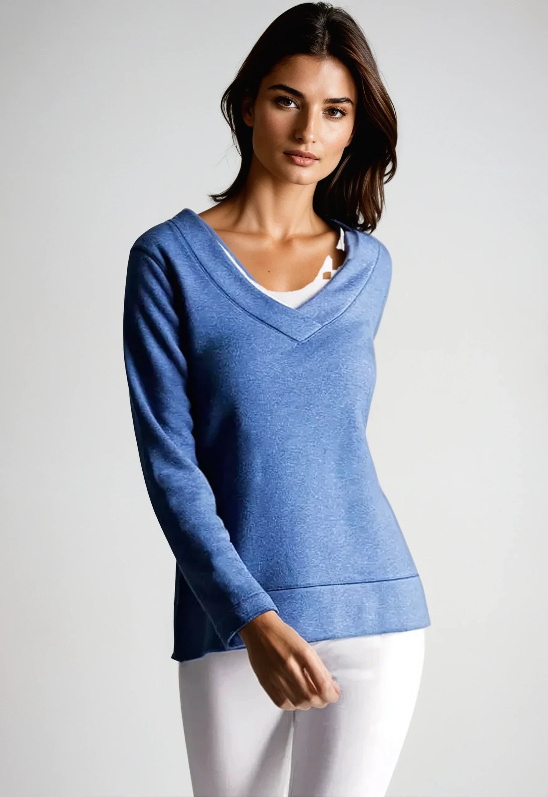 Power Vee 'Sweater' Sweatshirt - Charcoal Gray Buki