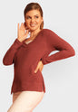 Power Vee 'Sweater' Sweatshirt - Wine Buki