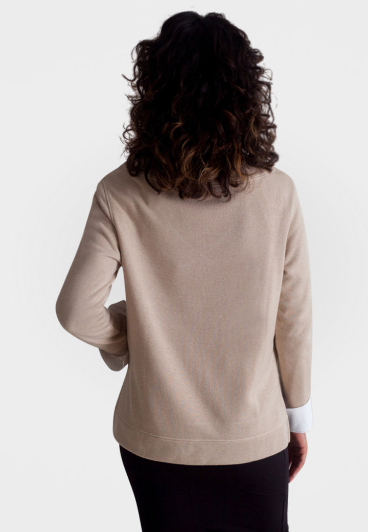 Power Vee 'Sweater' Sweatshirt - Camel Buki
