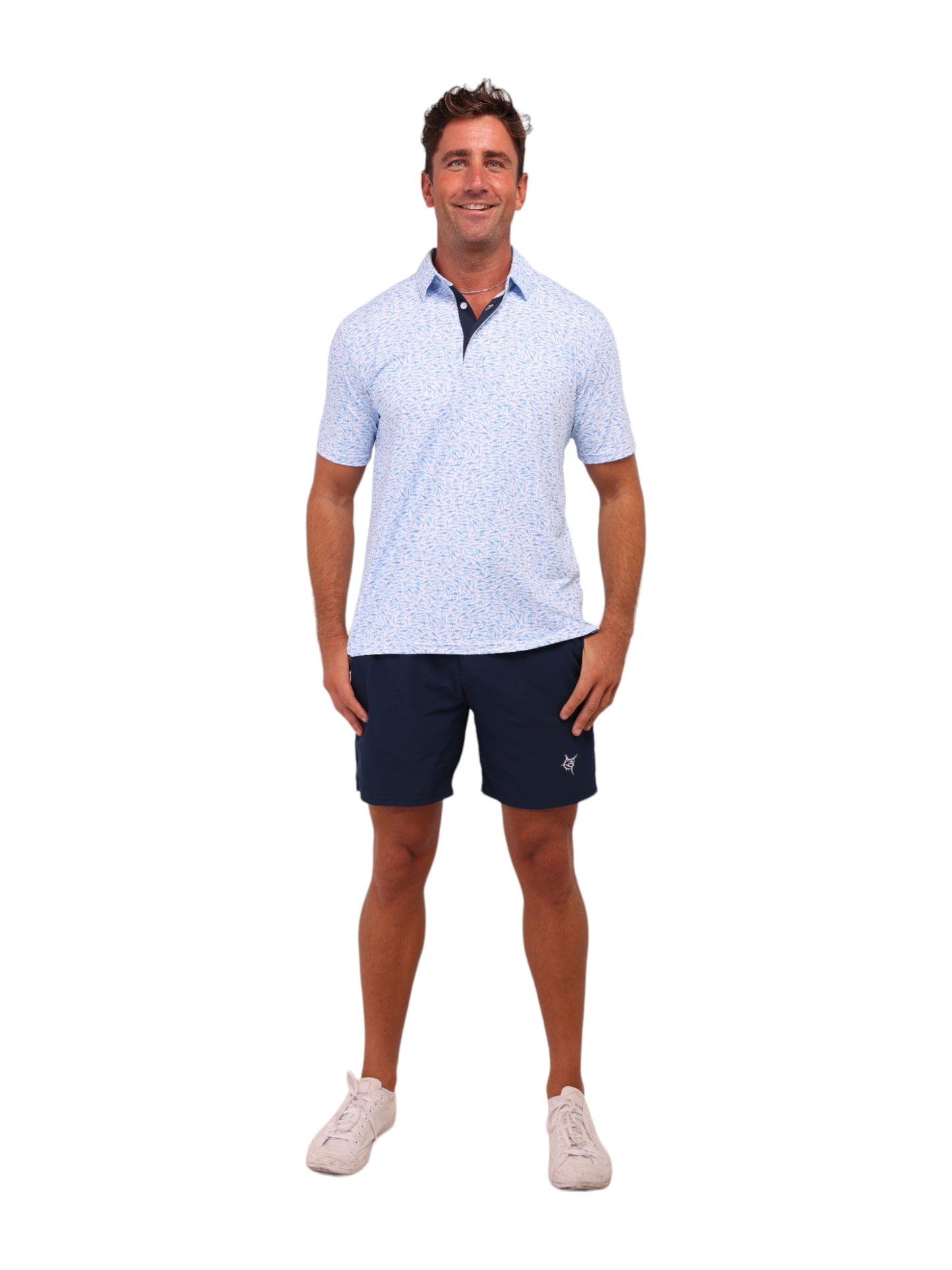 Predator Print Polo White Water Life